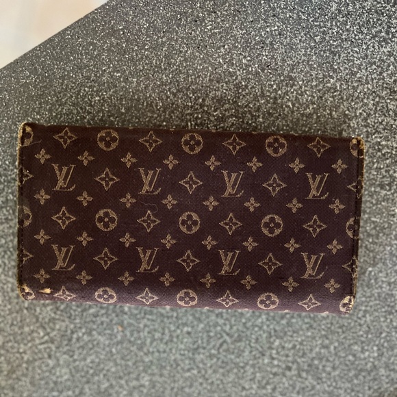 Louis Vuitton Brown Monogram Mini Lin Canvas Porte Tresor International Wallet - Picture 10 of 15